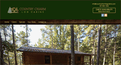 Desktop Screenshot of countrycharmlogcabins.com